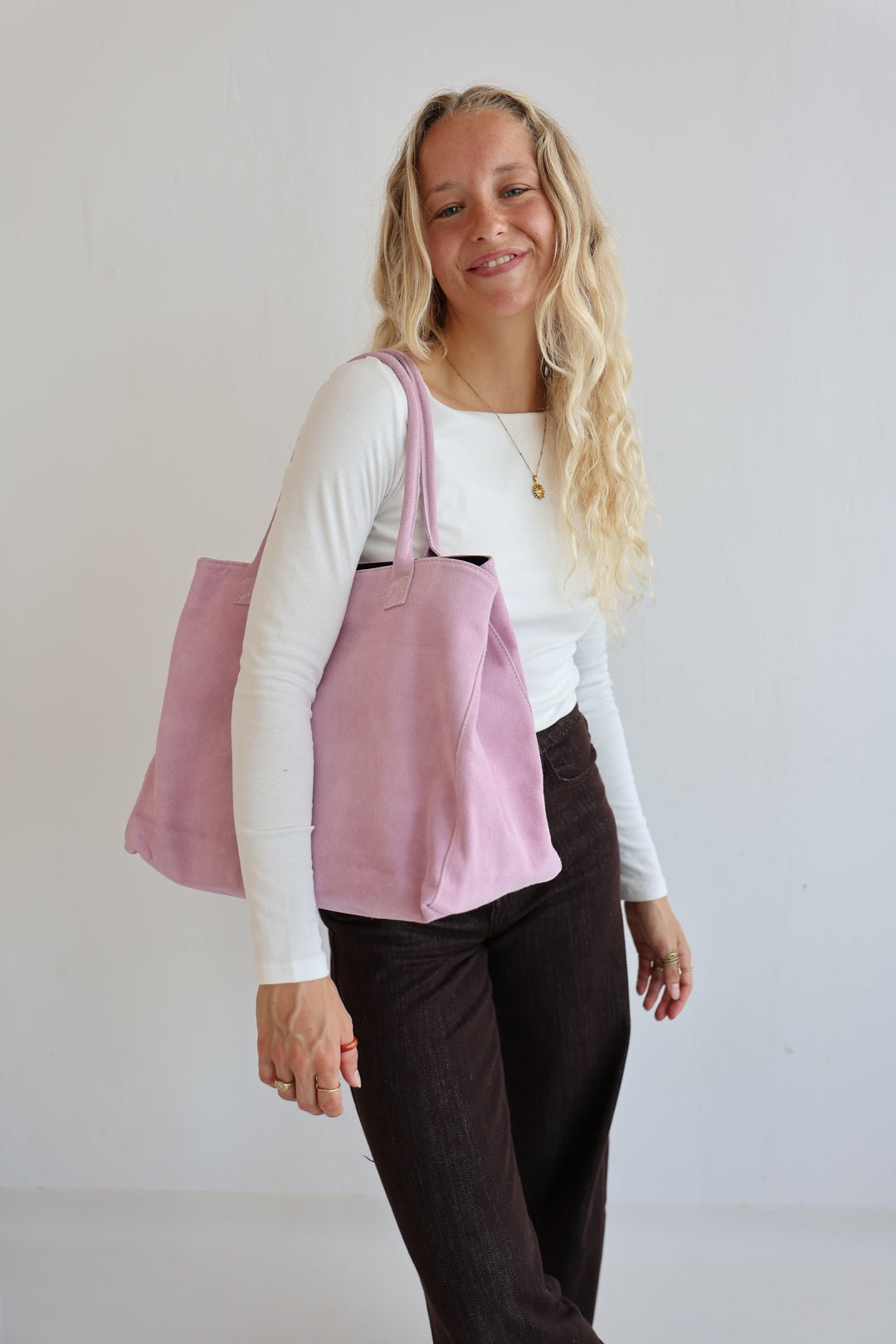 Shopper aus Wildleder Kamina