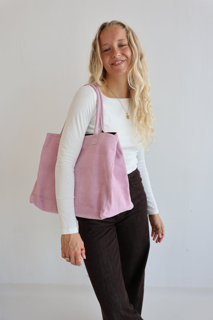 Shopper aus Wildleder Kamina