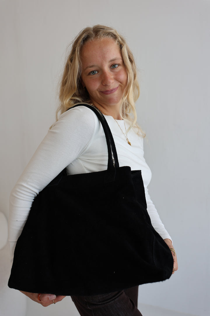 Shopper aus Wildleder Kamina